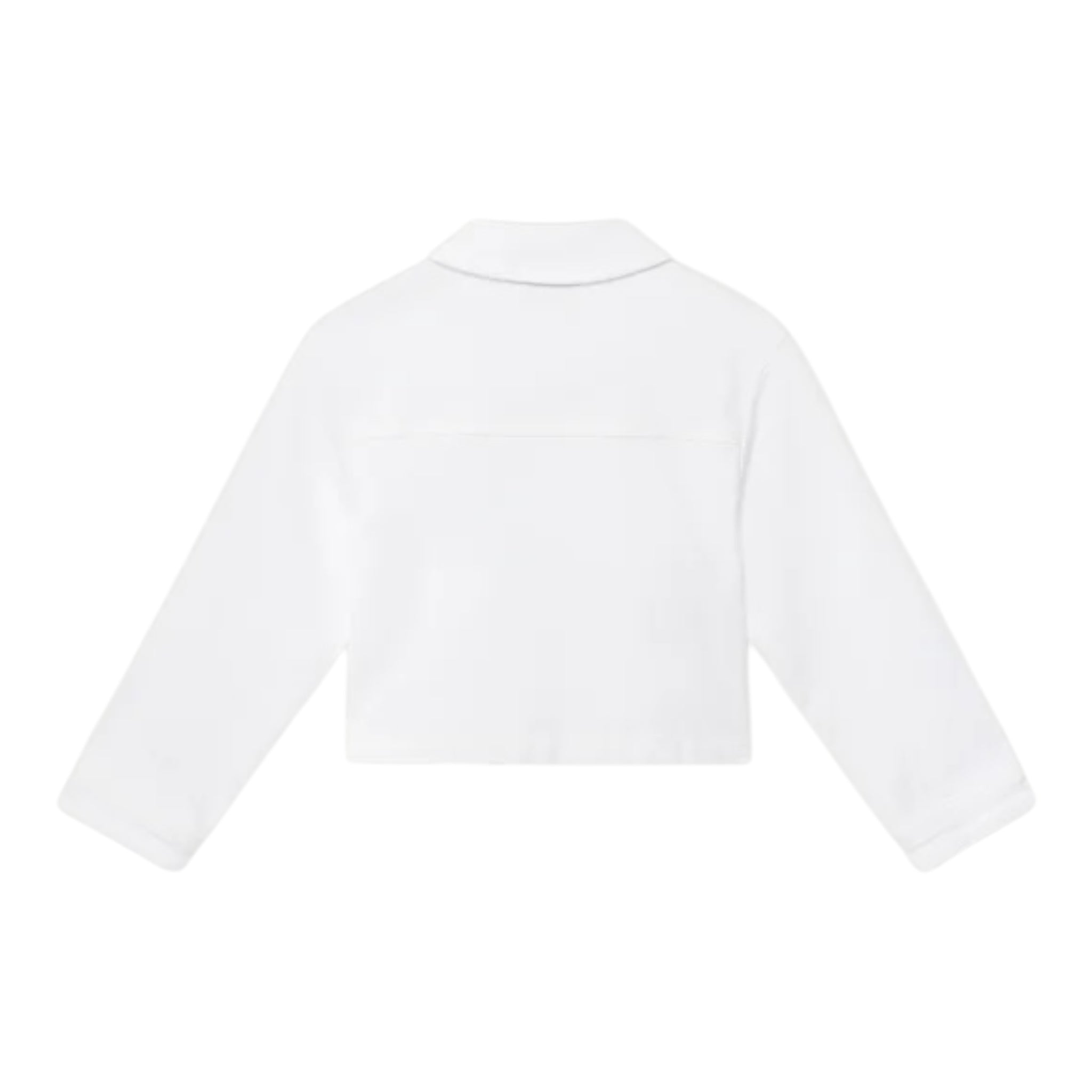Calvin Klein Giubbino In Denim Tinta Unita con Bottoni per Bambina IG0IG02844 BIANCO CALVIN KLEIN 