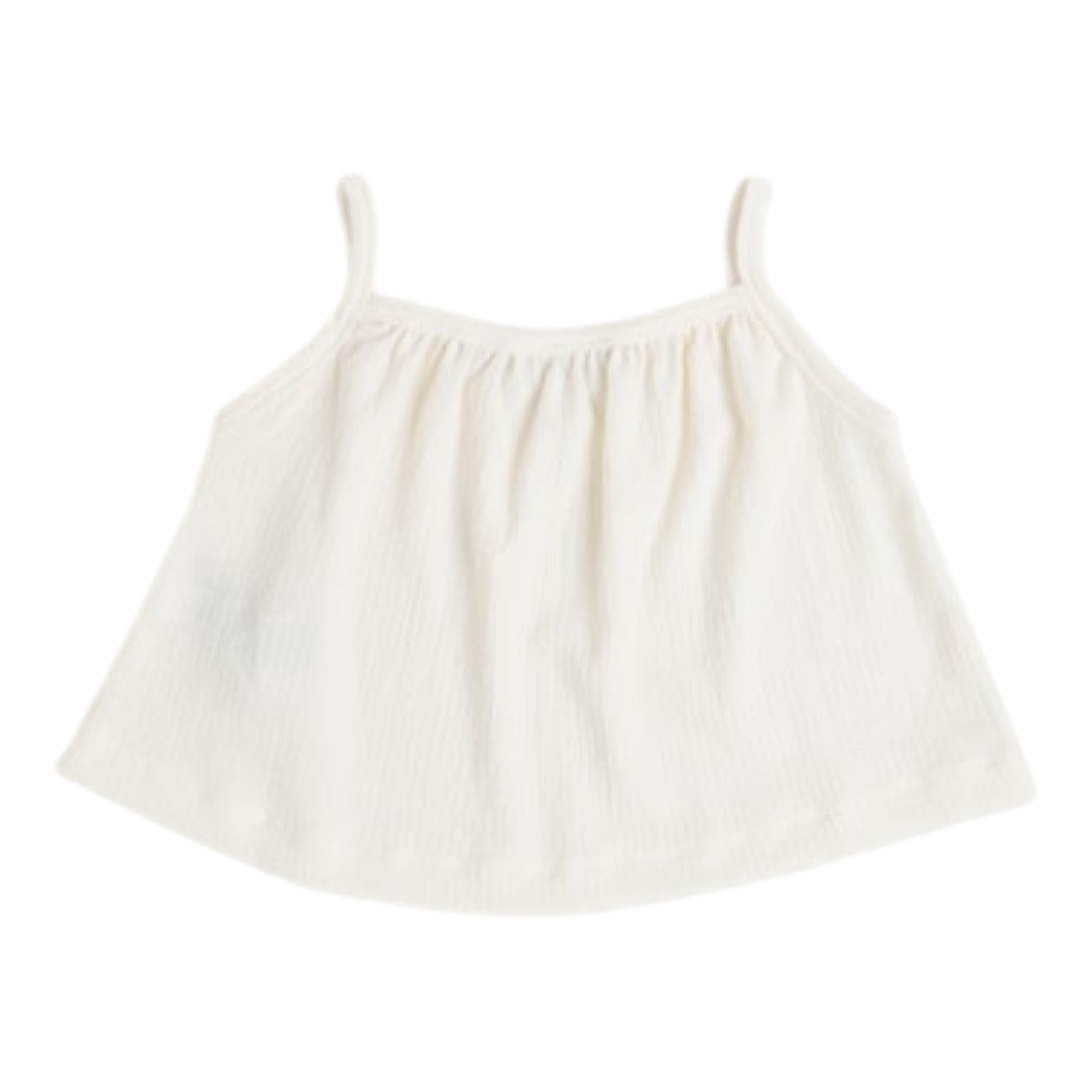 Calvin Klein Top Tinta Unita con Bretelle per Bambina IG0IG02870 PANNA CALVIN KLEIN 