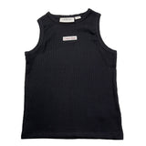 Calvin Klein Canotta Tinta Unita Giromanica con Stampa per Bambina IG0IG02871 NERO CALVIN KLEIN 
