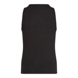 Calvin Klein Canotta Tinta Unita Giromanica con Stampa per Bambina IG0IG02871X NERO CALVIN KLEIN 
