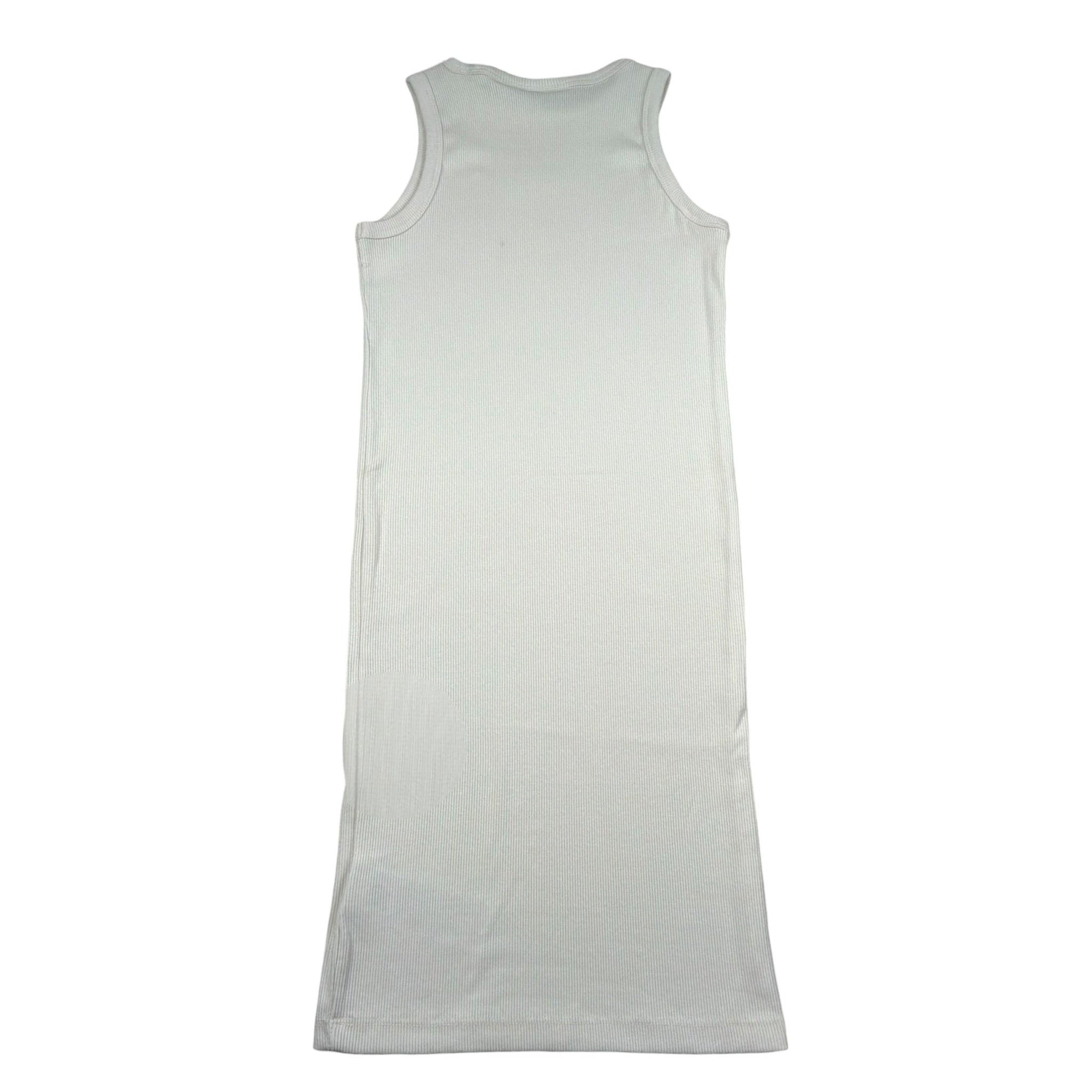 Calvin Klein Abito Tinta Unita Giromanica con Logo per Bambina IG0IG02906XX PANNA CALVIN KLEIN 