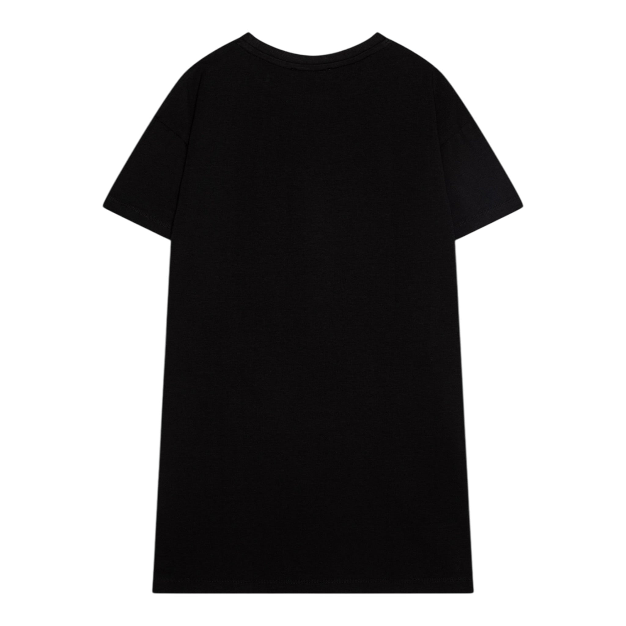 Calvin Klein Abito Mezza Manica Tinta Unita con Logo per Bambina IG0IG02912 NERO CALVIN KLEIN 