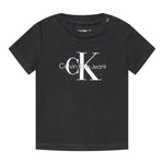 Calvin Klein T-Shirt tinta unita con Logo Nero per Neonato IN0IN00001XX NERO CALVIN KLEIN 