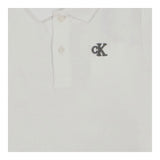 Calvin Klein Polo Mezza Manica Tinta Unita con Logo per Neonato IN0IN00170 BIANCO CALVIN KLEIN 