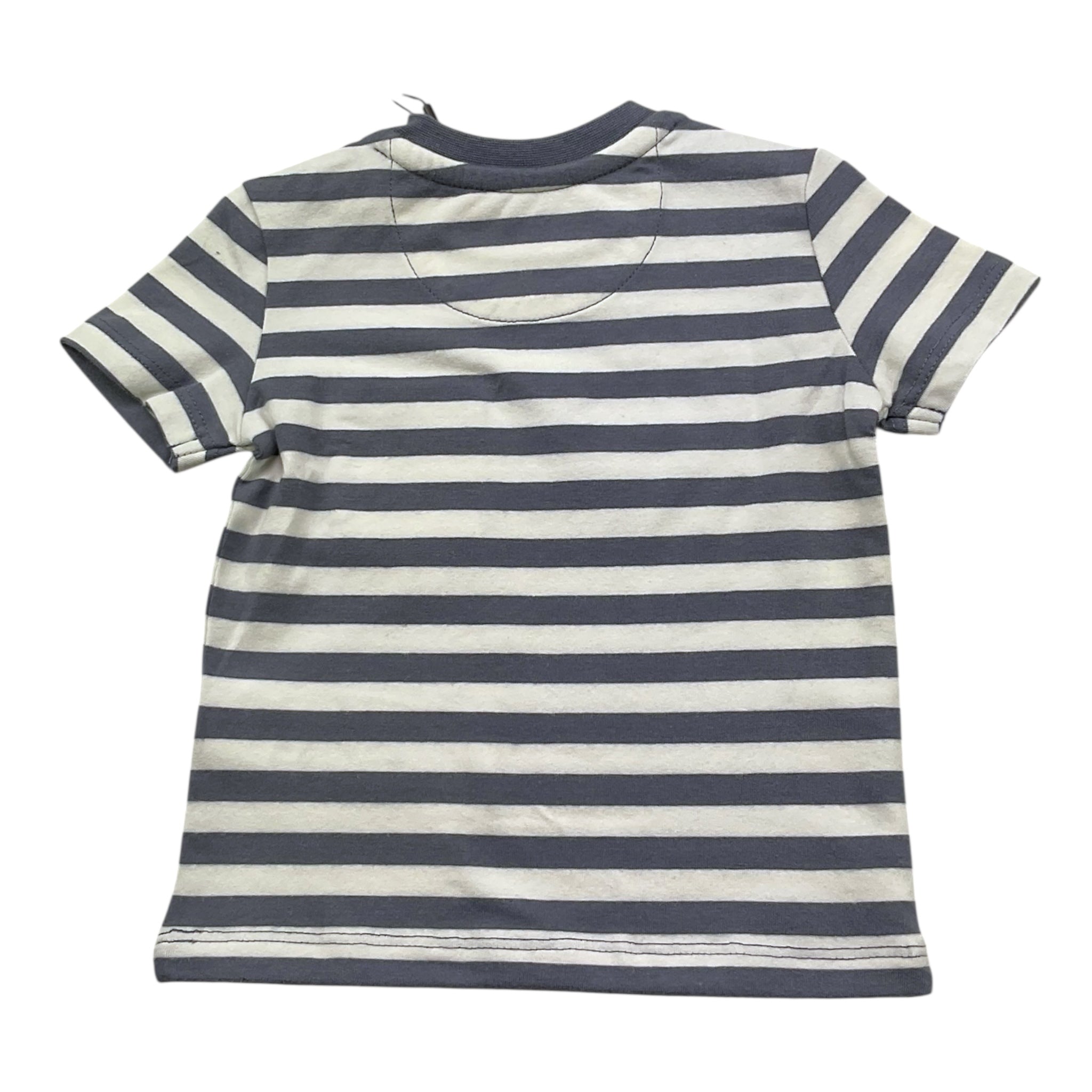 Calvin Klein T-Shirt Girocollo Tinta Unita con Fantasia A Righe per Neonato IN0IN02950 BIANCO CALVIN KLEIN 