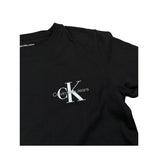 Calvin Klein T-Shirt Girocollo Tinta Unita con Logo per Bambino IU0IU00678X NERO CALVIN KLEIN 