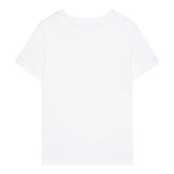 Calvin Klein T-Shirt Girocollo Tinta Unita con Logo per Bambino IU0IU0683 BIANCO CALVIN KLEIN 