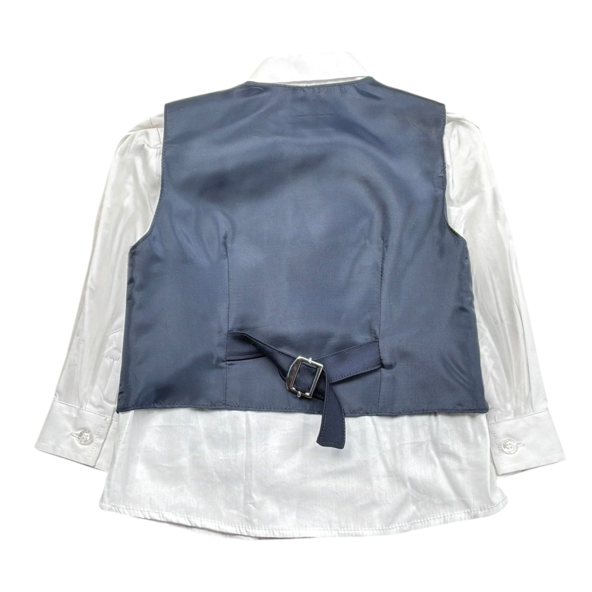 Carlo Pignatelli Completo 2 Pezzi Gilet-Camicia per Neonato COMC2102BL BIANCO CARLO PIGNATELLI 