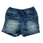 Cesare Paciotti Bermuda In Denim Tinta Unita con Elastico In Vita per Neonato BMP5101JXXN BLU CESARE PACIOTTI 