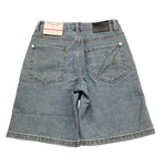 Cesare Paciotti Bermuda Tinta Unita In Denim per Bambino BMP5161J AZZURRO CESARE PACIOTTI 