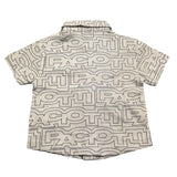 Cesare Paciotti Camicia Mezza Manica Tinta Unita con Stampe per Neonato CMP5103B BIANCO CESARE PACIOTTI 