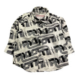 Cesare Paciotti Camicia Manica Lunga Stampa Fantasia per Neonato CMP5151B BIANCO CESARE PACIOTTI 