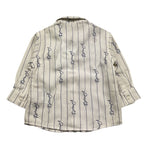 Cesare Paciotti Camicia Manica Lunga Tinta Unita con Logo per Neonato CMP5159B BIANCO CESARE PACIOTTI 