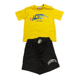 Cesare Paciotti Completo 2 Pezzi T-Shirt-Bermuda Bicolore per Neonato COMP5125B GIALLO/NERO CESARE PACIOTTI 