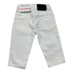 Cesare Paciotti Jeans Tinta Unita con Girovita Regolabile per Neonato PTP5159B BIANCO CESARE PACIOTTI 