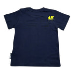 Cesare Paciotti T-Shirt Gitocollo Tinta Unita con Stampa per Neonato TSP1113 BLU CESARE PACIOTTI 