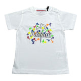 Cesare Paciotti T-Shirt Girocollo Tinta Unita con Stampa per Neonato TSP4119BN BIANCO CESARE PACIOTTI 
