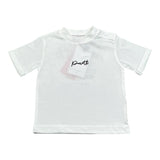 Cesare Paciotti T-Shirt Girocollo Tinta Unita con Stampa per Bambino TSP5113BX BIANCO CESARE PACIOTTI 