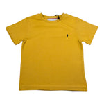 Cesare Paciotti T-Shirt Girocollo Tinta Unita con Stampa per Bambino TSP5155BXX GIALLO CESARE PACIOTTI 