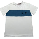 Cesare Paciotti T-Shirt Girocollo Tinta Unita con Stampa per Bambino TSP5157BJ BIANCO CESARE PACIOTTI 