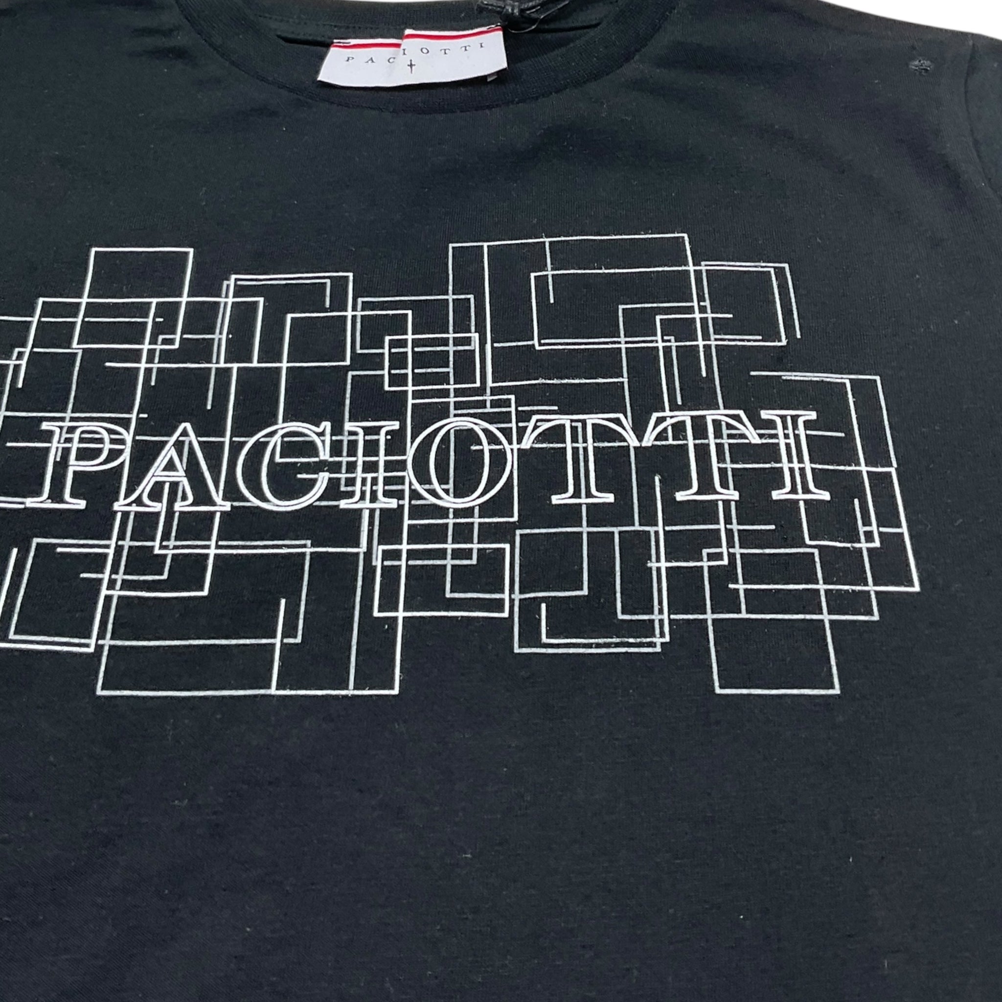 Cesare Paciotti T-Shirt Girocollo Tinta Unita con Stampa per Bambino TSP5162J NERO CESARE PACIOTTI 