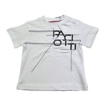 Cesare Paciotti T-Shirt Girocollo Tinta Unita con Stampa per Neonato TSP5165B BIANCO CESARE PACIOTTI 