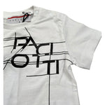 Cesare Paciotti T-Shirt Girocollo tinta unita con Stampa Bianco per Bambino TSP5165BXXX BIANCO CESARE PACIOTTI 