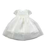 Childrenfashionatelier Abito Cerimonia Tinta Unita Mezza Manica per Neonata 201AB ROSA CHILDRENFASHIONATELIER 