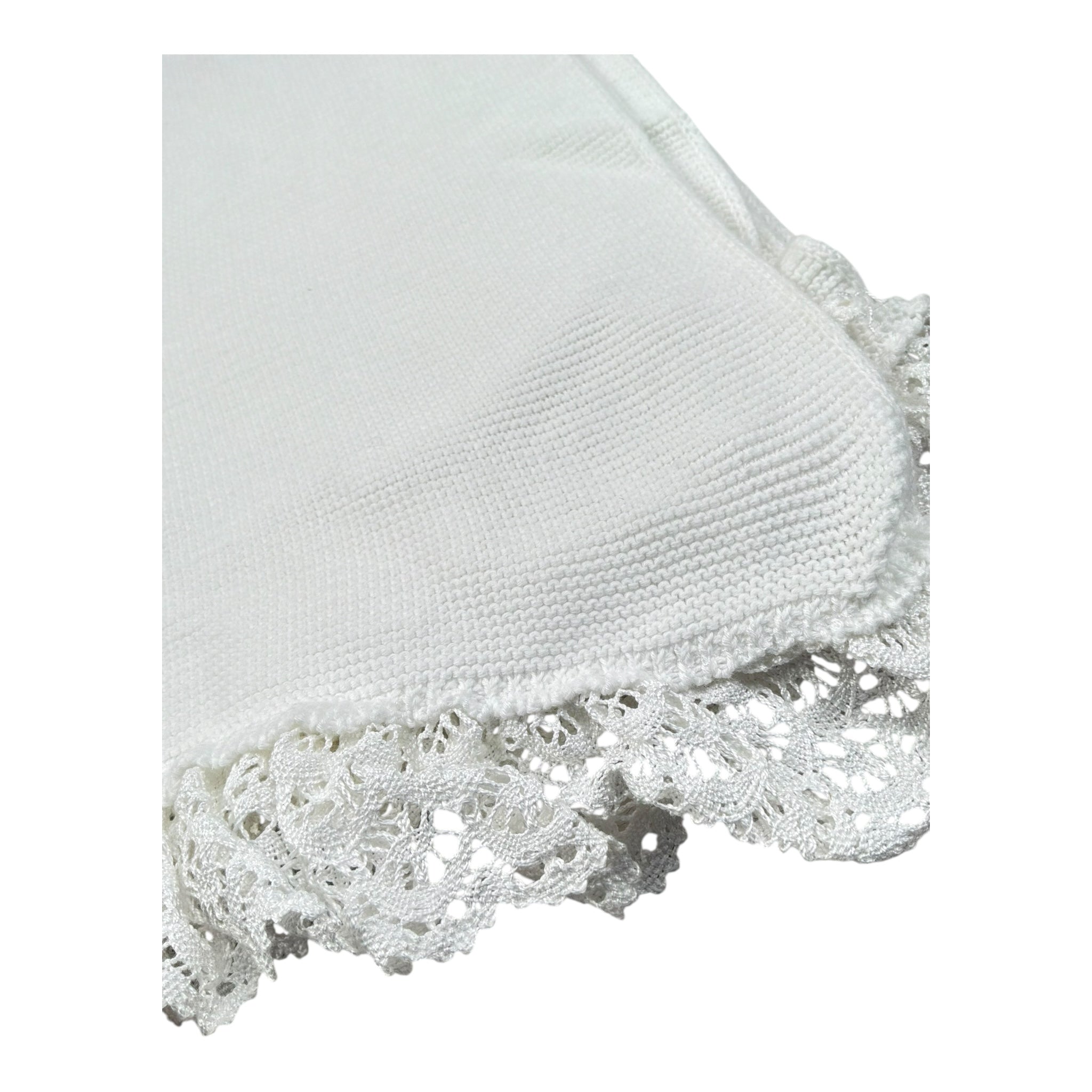 Cnd Coperta Tinta Unita con Ricami per Neonata 55737010 BIANCO CND 