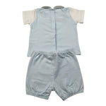 Coccode Completo 2 Pezzi T-Shirt-Culotte Tinta Unita per Neonato C551677 AZZURRO COCCODE 