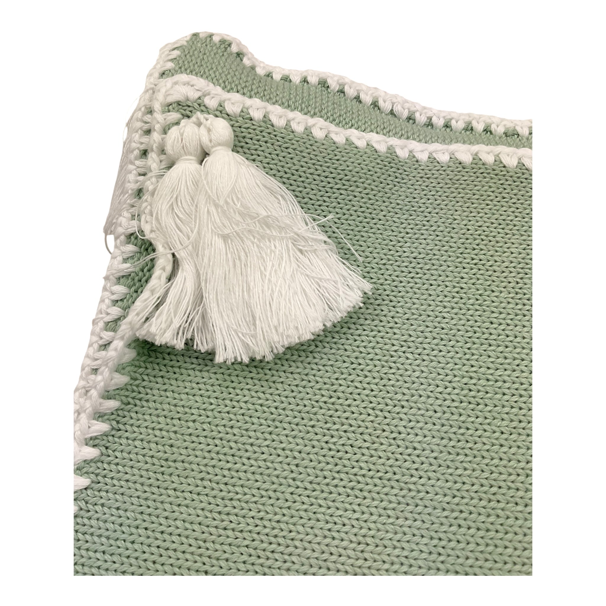 Colibri Coperta Tinta Unita con Ricami E Applicazioni per Neonata 8CPENAPP VERDE COLIBRI 