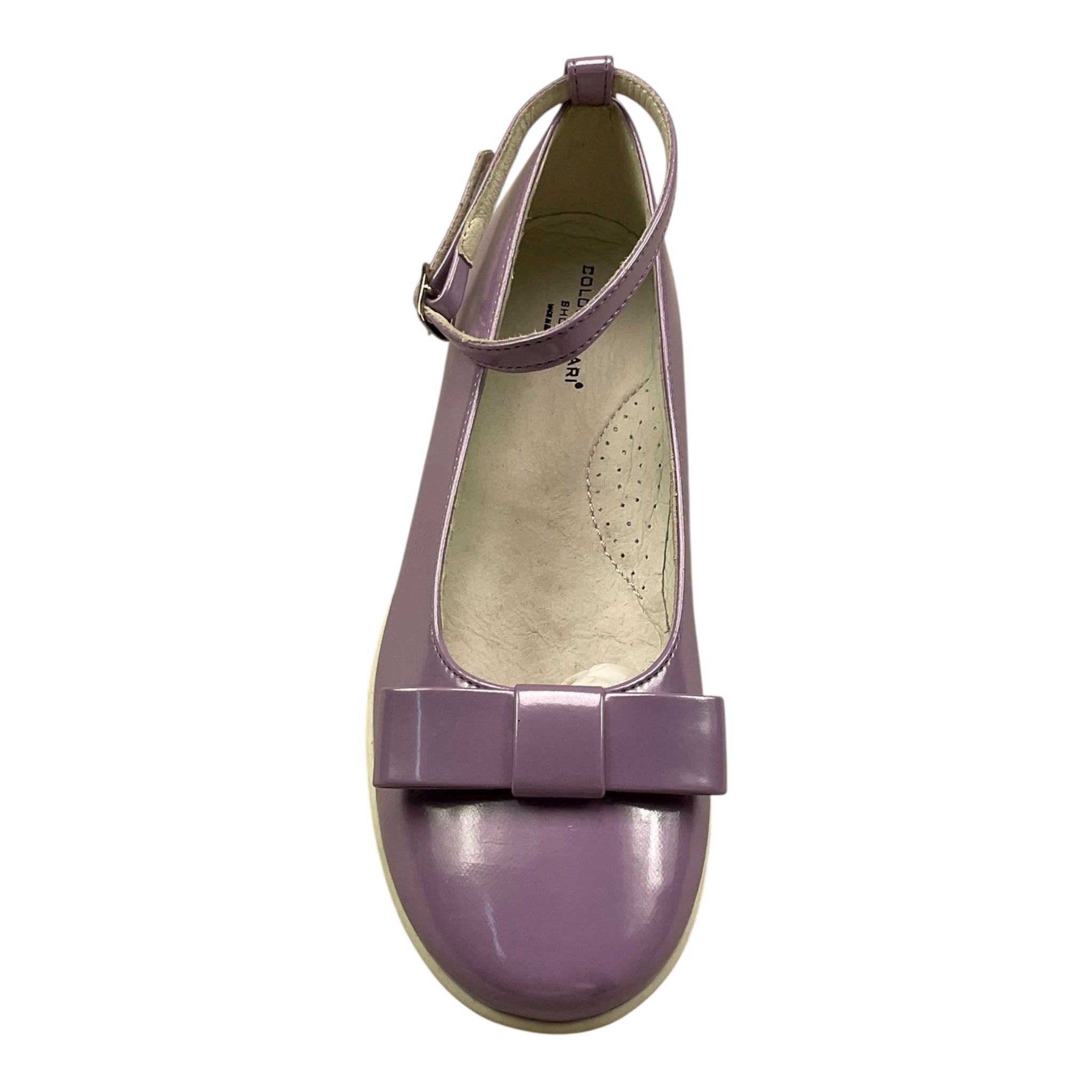 Colori Chiari Ballerina Tinta Unita con Fiocco con Fibia per Bambina FJ953547 LILLA COLORI CHIARI 