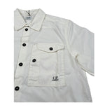 C.P. Company Camicia Mezza Manica tinta unita Panna per Bambino CUC008X PANNA C.P. COMPANY 