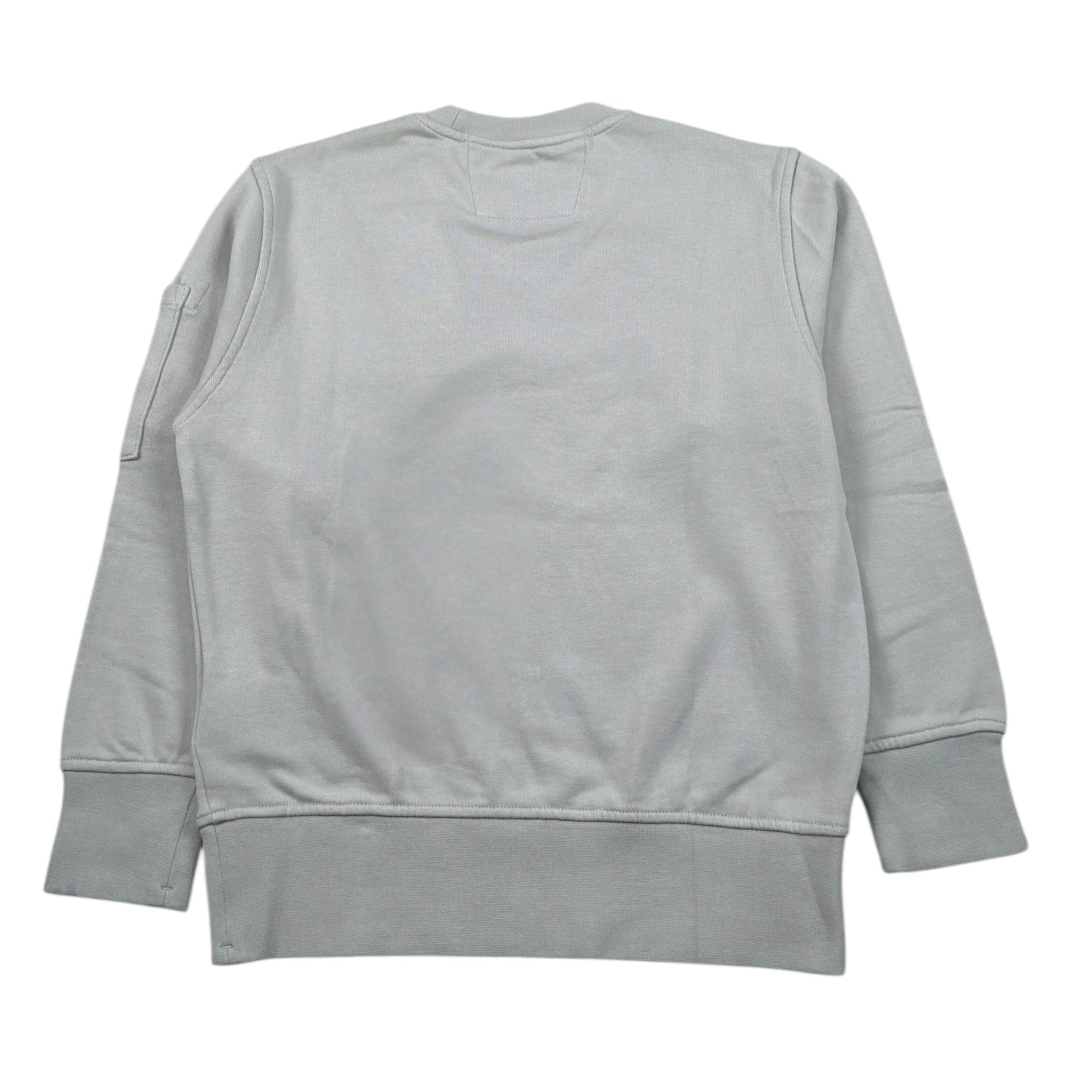 C.P. Company Felpa Chiusa Girocollo Tinta Unita per Bambino CUF00X GRIGIO C.P. COMPANY 
