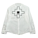 Daniele Alessandrini Camicia Manica Lunga Tinta Unita Stampa Fantasia per Bambino 1231C1439 BIANCO DANIELE ALESSANDRINI 