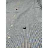 Daniele Alessandrini Camicia tinta unita con Fantasia A Righe Azzurro per Bambino 1235C1198 AZZURRO DANIELE ALESSANDRINI 