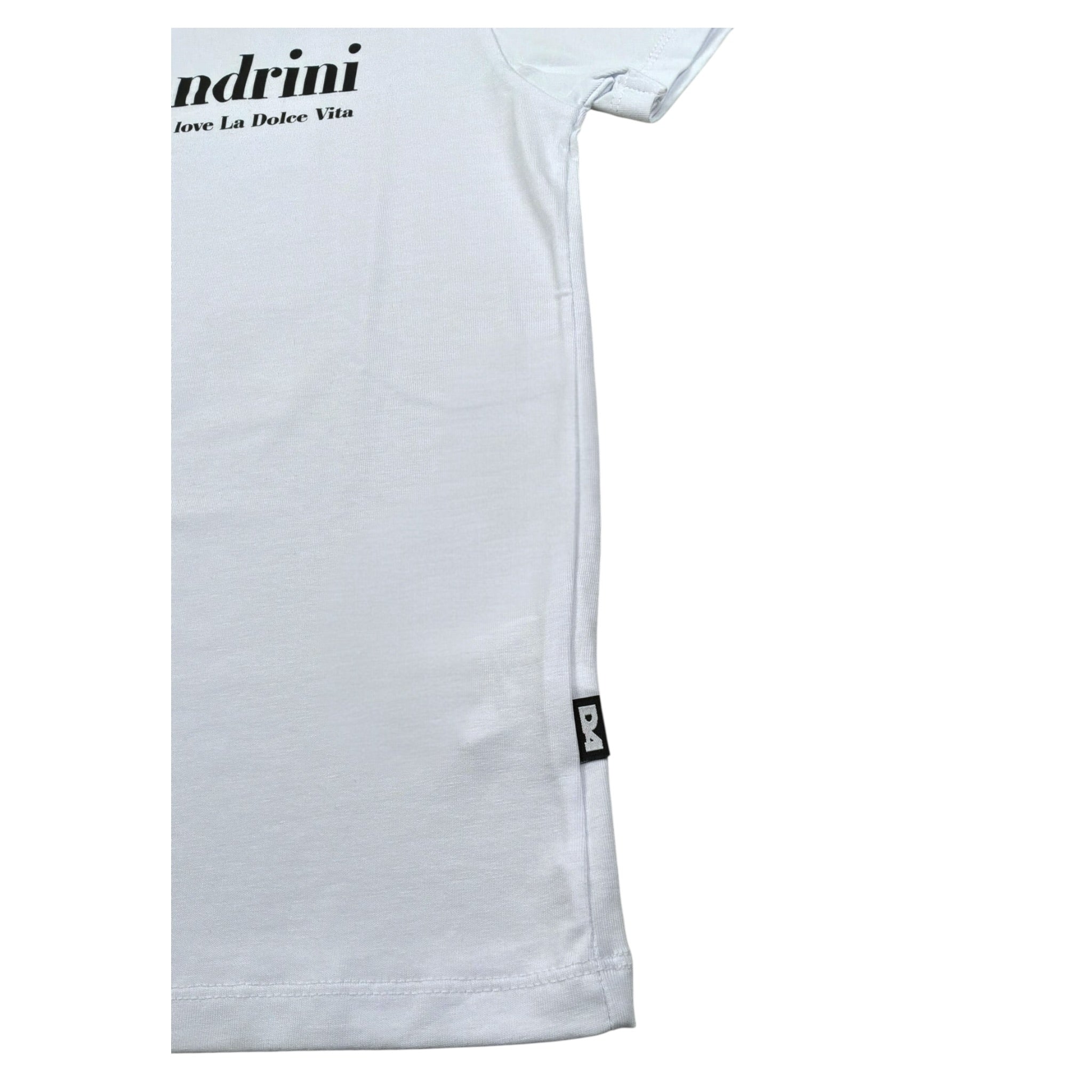 Daniele Alessandrini T-Shirt Girocollo Tinta Unita con Stampa per Bambino 1236M00228X BIANCO DANIELE ALESSANDRINI 