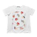 Daniele Alessandrini T-Shirt Tinta Unita con Stampa per Bambino 1236M00314 BIANCO DANIELE ALESSANDRINI 