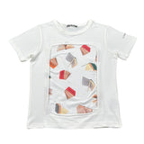 Daniele Alessandrini T-Shirt Tinta Unita con Stampa per Bambino 1236M00314 BIANCO DANIELE ALESSANDRINI 