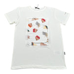 Daniele Alessandrini T-Shirt Tinta Unita con Stampa per Bambino 1236M00314X BIANCO DANIELE ALESSANDRINI 
