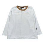Daniele Alessandrini Shirt Girocollo Tinta Unita con Logo per Neonato 1291M00030 BIANCO DANIELE ALESSANDRINI 