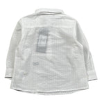 Daniele Alessandrini Camicia tinta unita con Logo Bianco per Neonato 1295C0890 BIANCO DANIELE ALESSANDRINI 