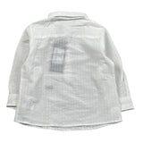 Daniele Alessandrini Camicia tinta unita con Logo Bianco per Neonato 1295C0890 BIANCO DANIELE ALESSANDRINI 