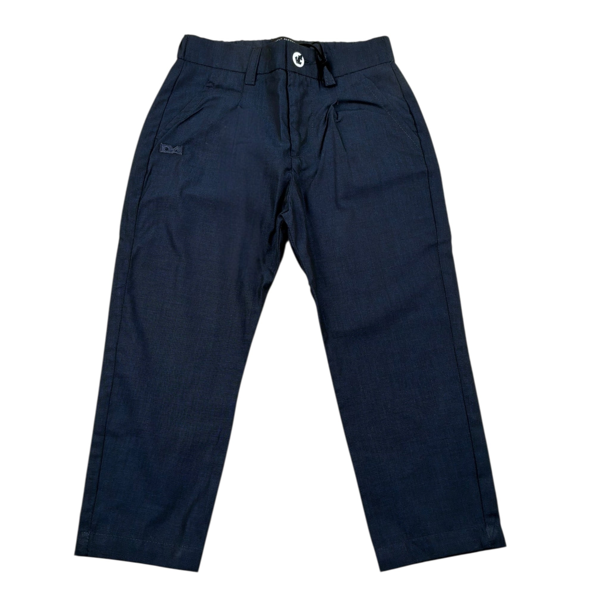 Daniele Alessandrini Pantalone Tinta Unita con Elastico In Vita per Neonato 1295P00252 BLU DANIELE ALESSANDRINI 