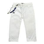 Daniele Alessandrini Pantalone tinta unita con Girovita Regolabile Bianco per Neonato 1295P0869 BIANCO DANIELE ALESSANDRINI 