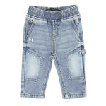 Daniele Alessandrini Jeans Tinta Unita con Elastico In Vita per Neonato 1295PD00171XX AZZURRO DANIELE ALESSANDRINI 