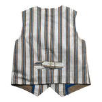 Daniele Alessandrini Gilet tinta unita con Fantasia A Righe Beige per Neonato 1296B0824 BEIGE DANIELE ALESSANDRINI 