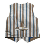 Daniele Alessandrini Gilet tinta unita con Fantasia A Righe Beige per Neonato 1296B0824 BEIGE DANIELE ALESSANDRINI 