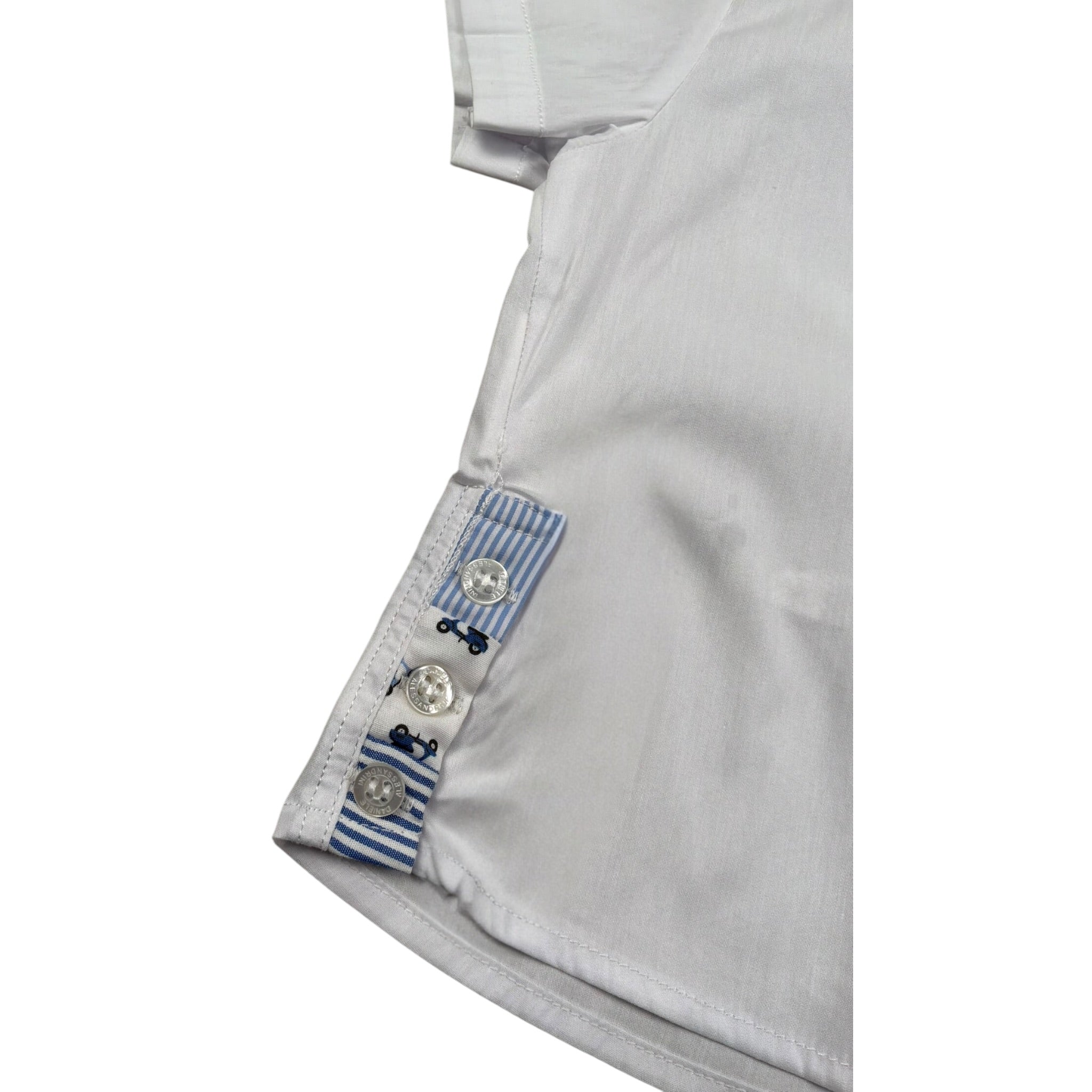 Daniele Alessandrini Camicia Manica Lunga Tinta Unita con Taschino per Neonato 1296C00028 BIANCO DANIELE ALESSANDRINI 