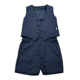 Daniele Alessandrini Completo 2 Pezzi Gilet-Bermuda per Neonato 1296K200163N BLU DANIELE ALESSANDRINI 